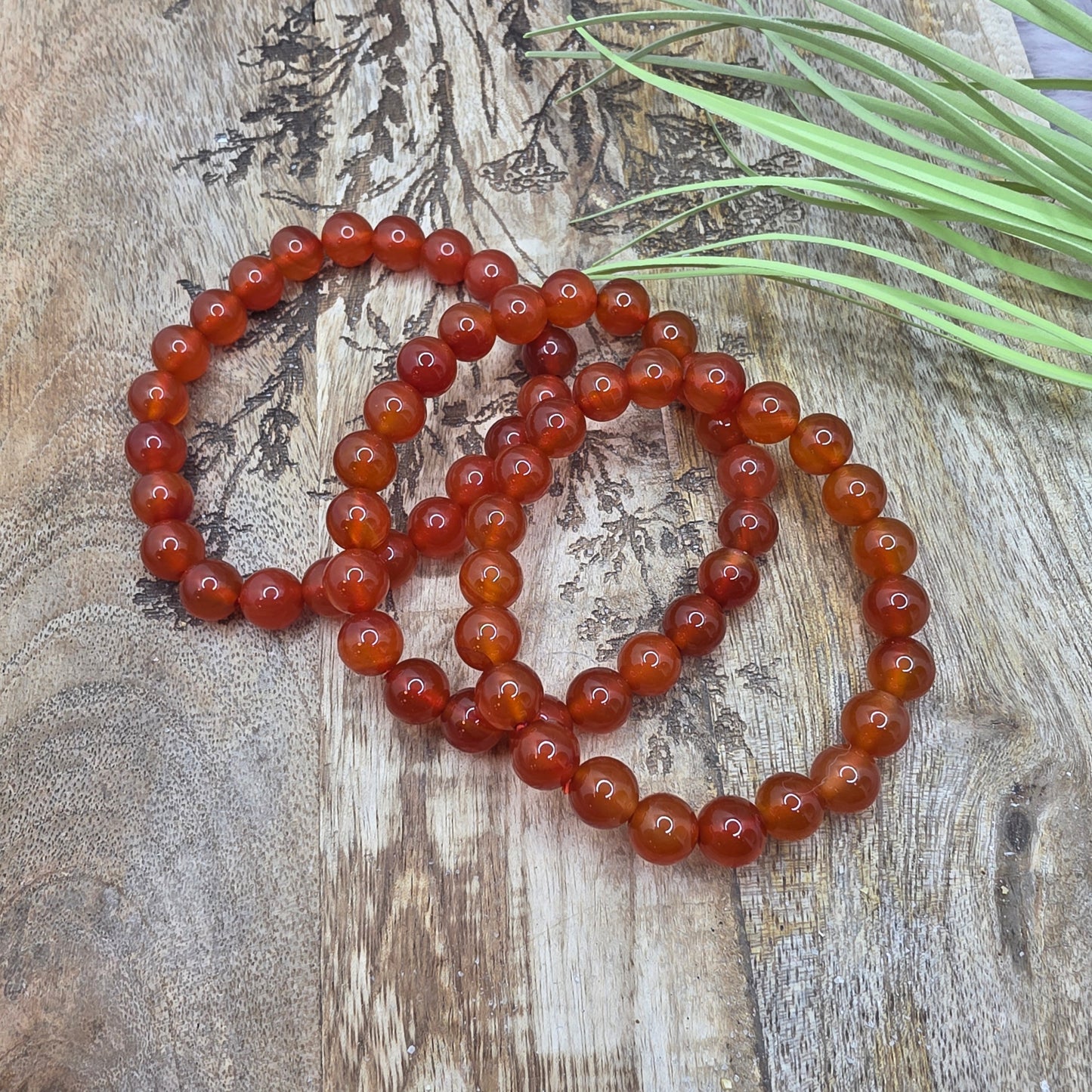 Helmirannekoru 8mm -karneoli-