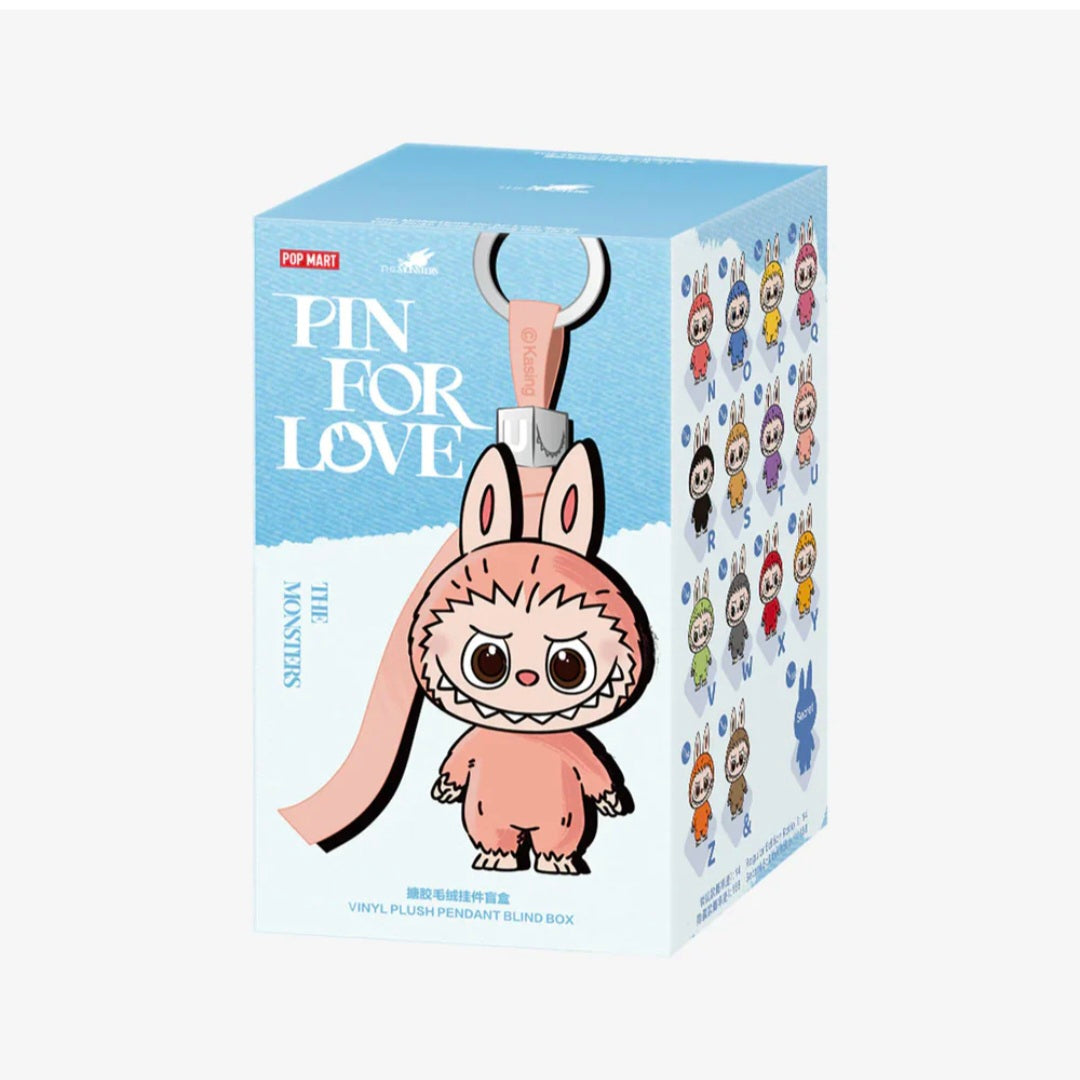 Labubu The Monsters Pin for Love Series Vinyl Plush Pendant (N-Z)