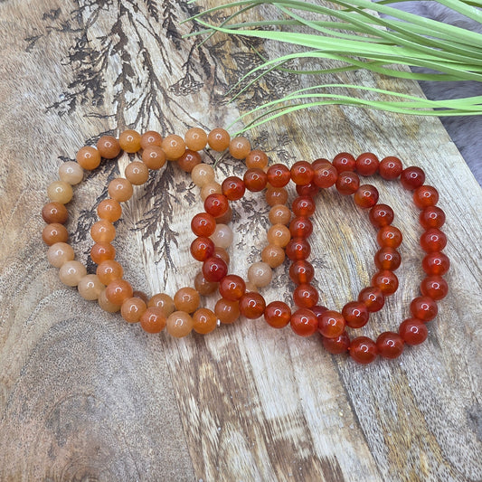 Helmirannekoru 8mm -karneoli-