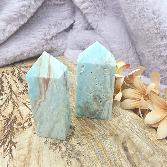 Caribbean blue-kalsiitti torni