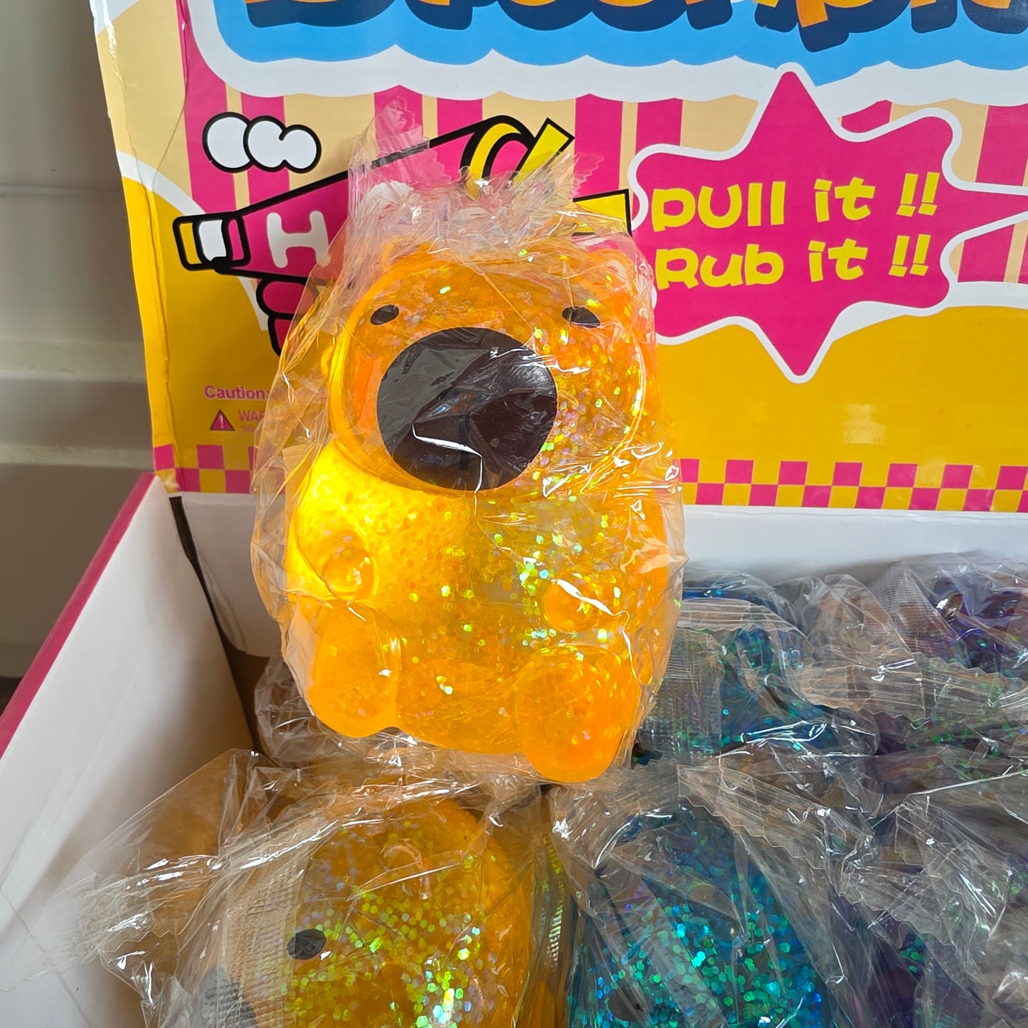 Glitter capybara "sugar texture"