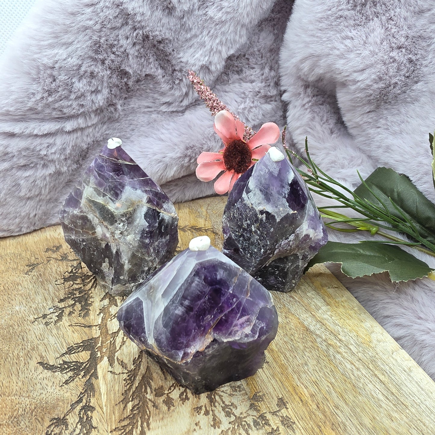 Chevron-ametisti kärki -kaksi kokoa-