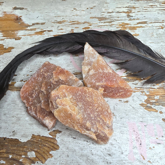 Oranssi kalsiitti raakapala -iso-