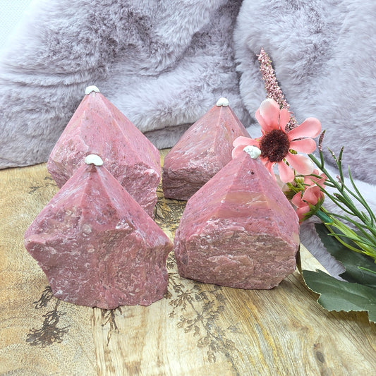 Pinkki jaspis kärki -kaksi kokoa-