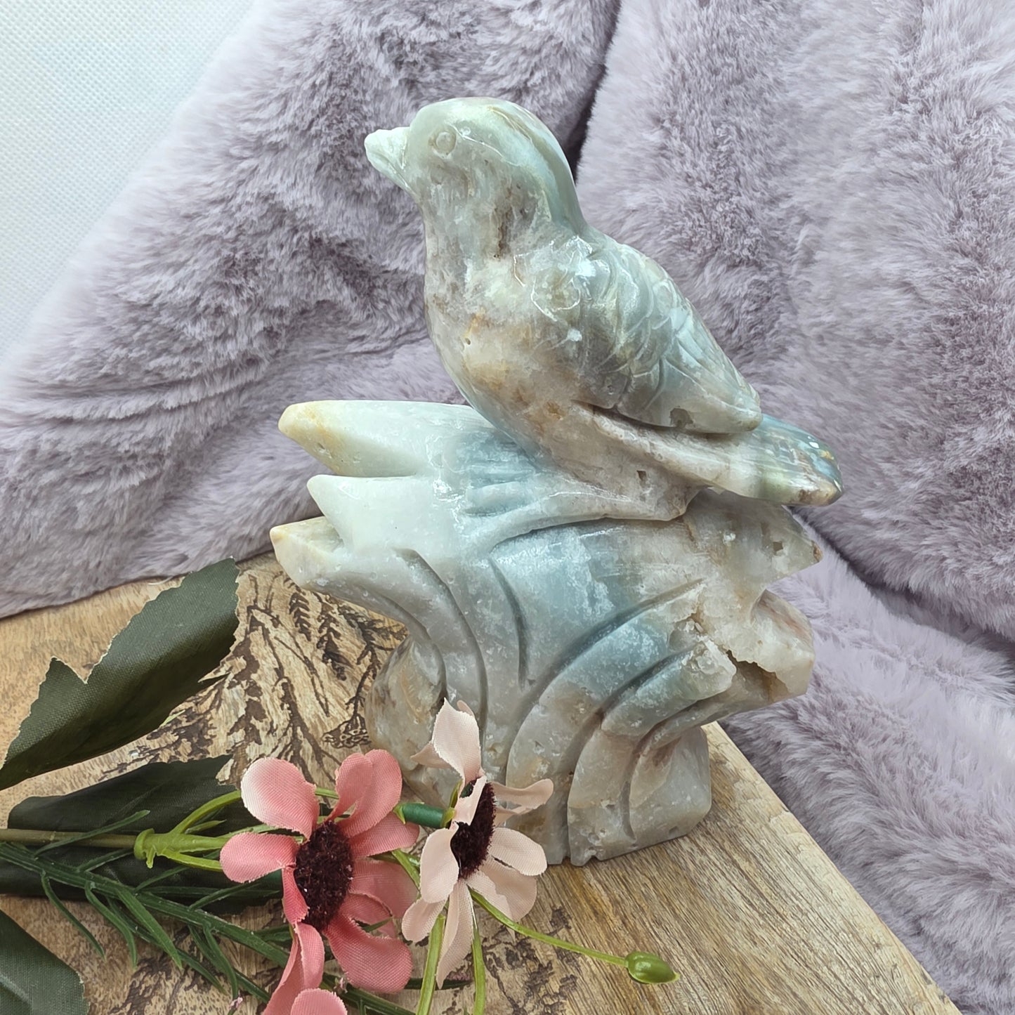 Sininen kvartsi lintu