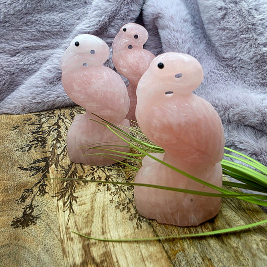 Ruusukvartsi flamingo