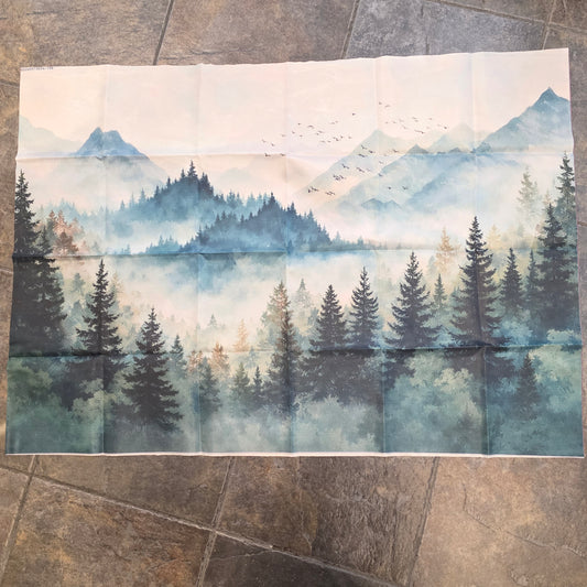 Printtikangas seinälle -metsä-