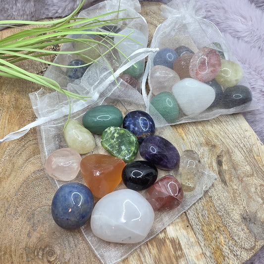 Chakra-kivet organzapussissa