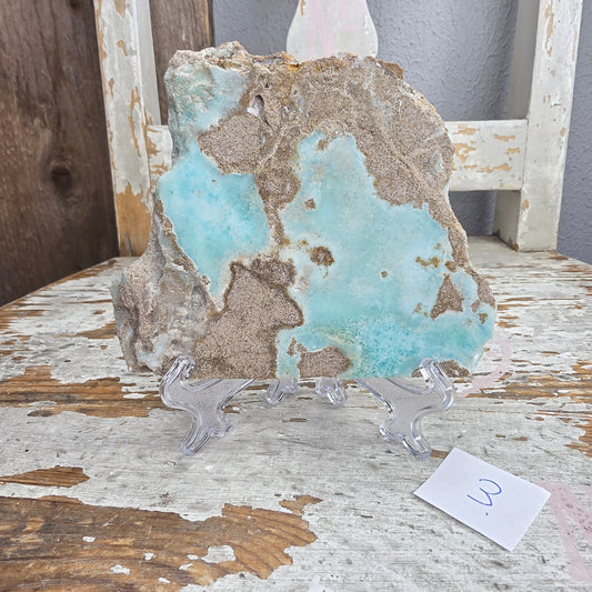 Caribbean blue-kalsiitti släbi