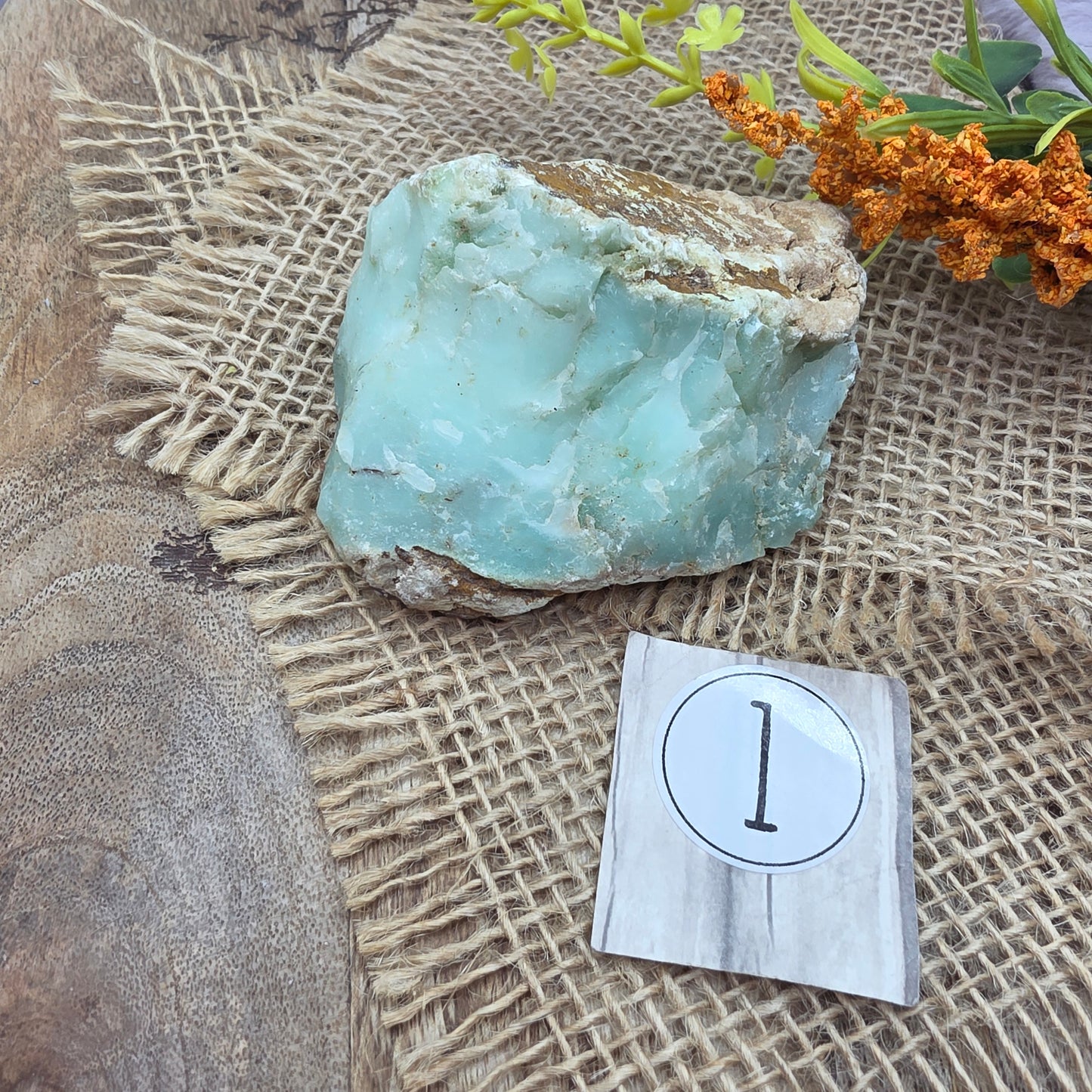 Krysopraasi raakapala