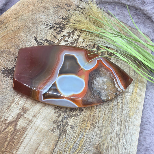 Karneoli/akaatti flat-pisara