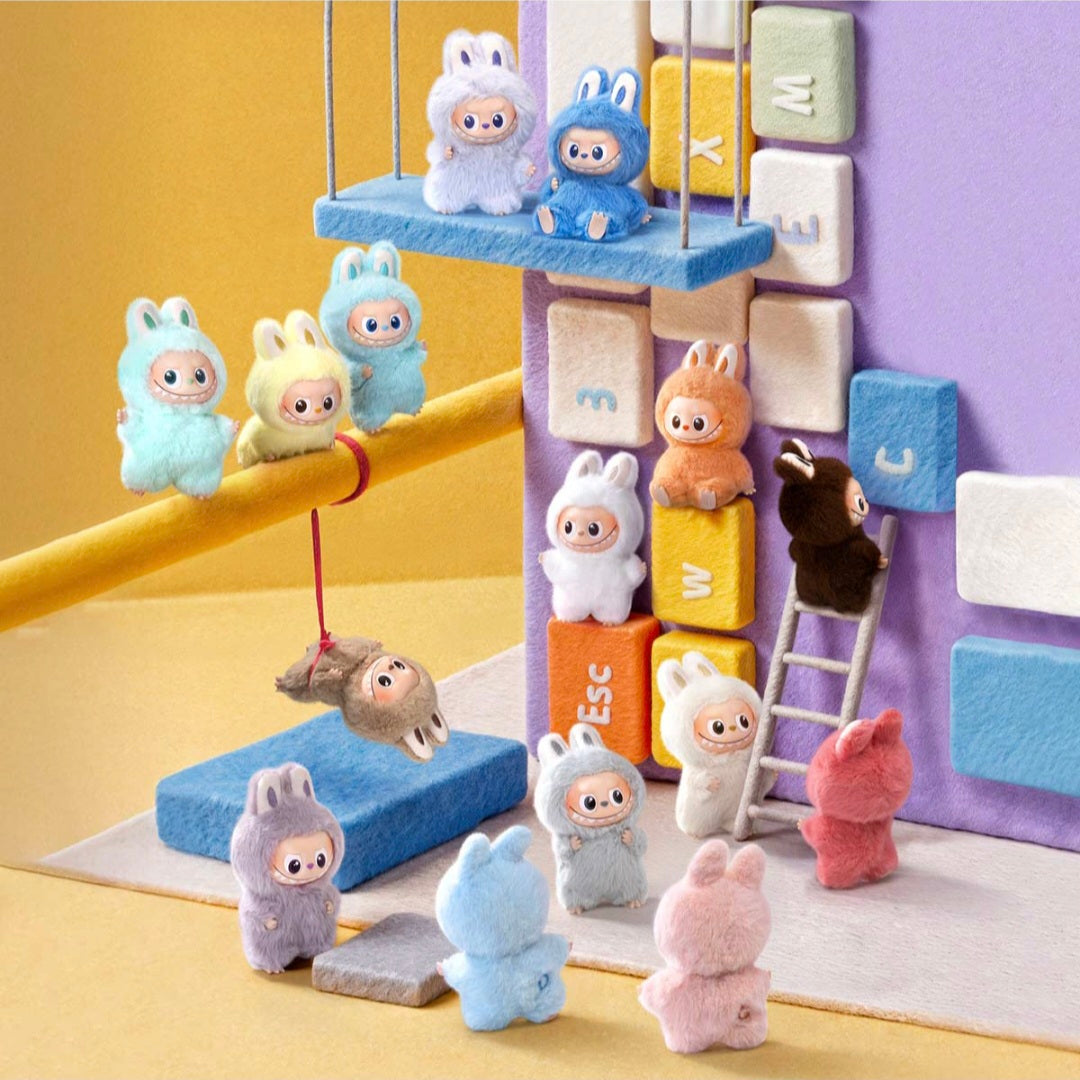 Labubu Pin for Love Series Vinyl Plush Pendant (A-M) & (N-Z)