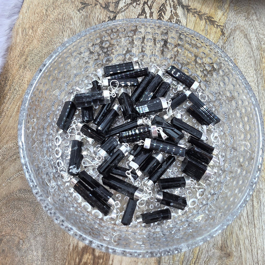 Turmaliini riipus (925hopeaa)