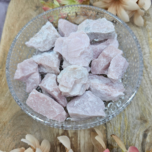 Pinkki opaali raakapala
