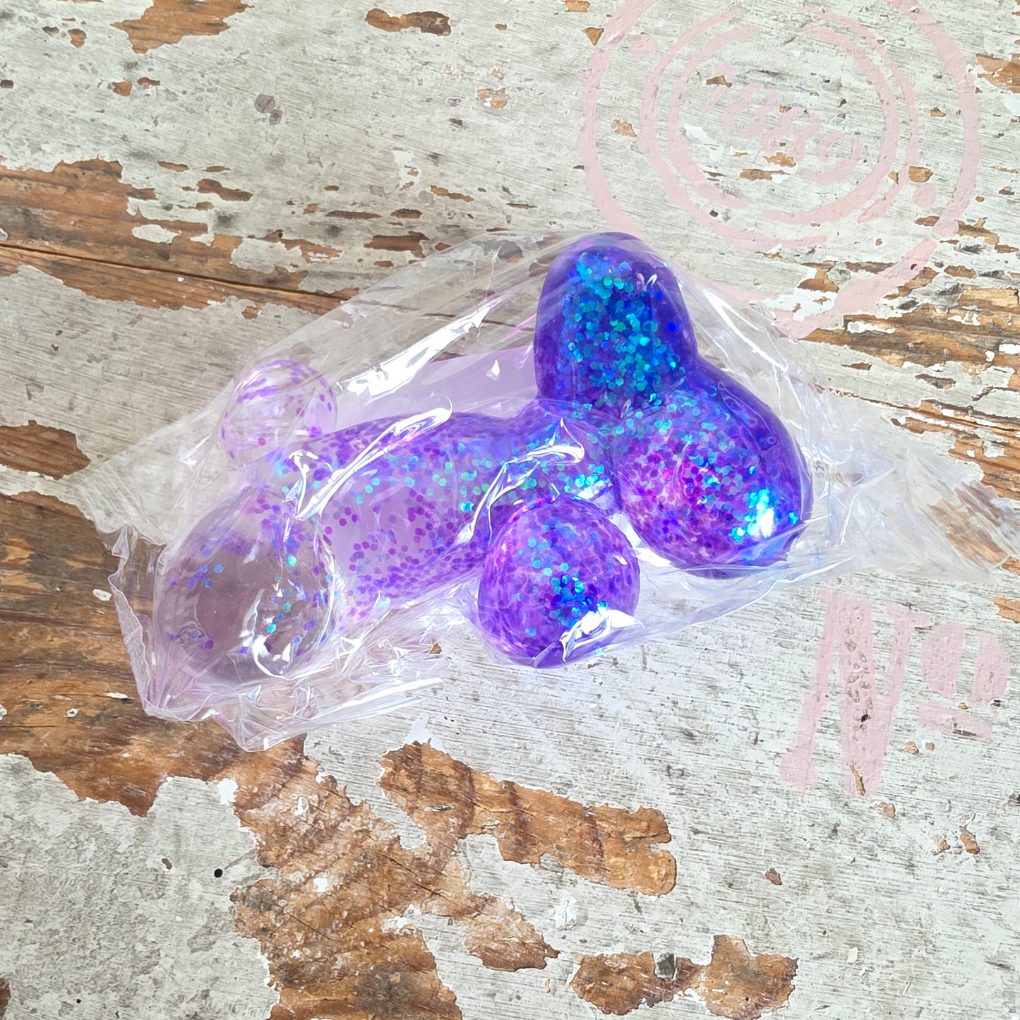 Sugar glitter squishy ilmapallokoira