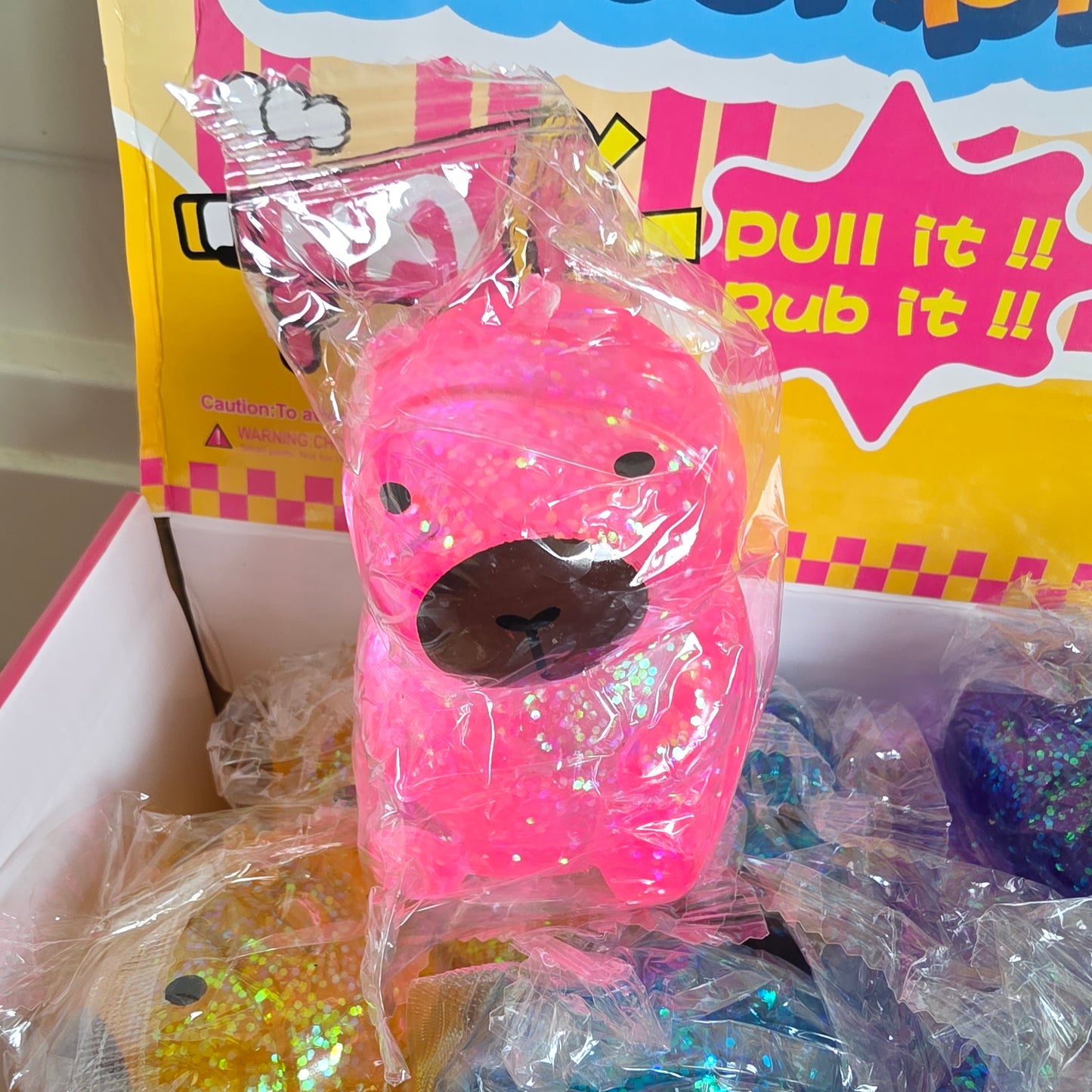 Glitter capybara "sugar texture"