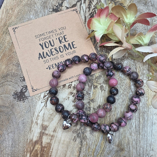 Helmirannekoru 8mm -rodoniitti-