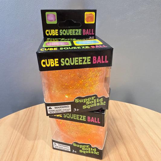 Cube squeeze ball -oranssi-
