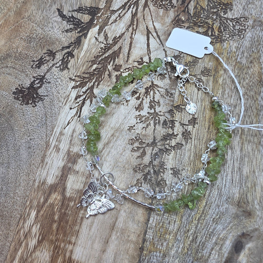 Peridootti rannekoru