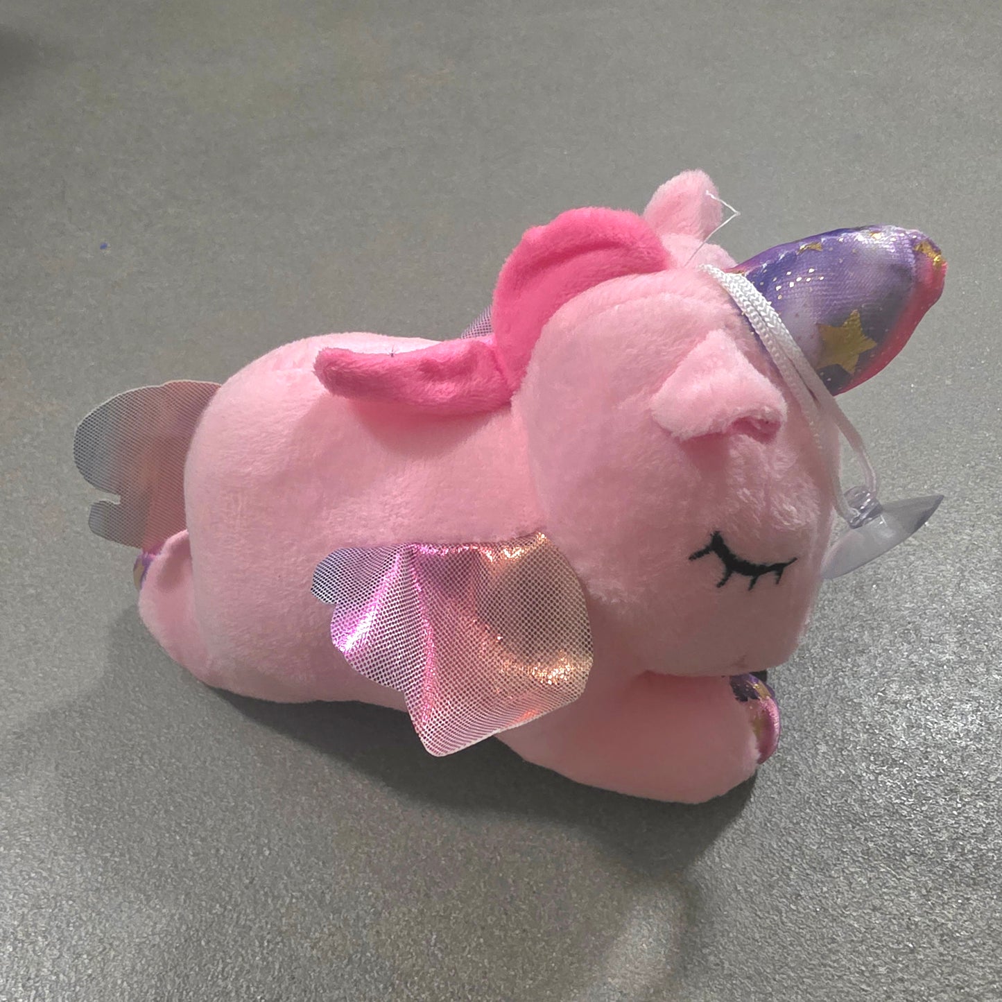 "Plush" yksisarvinen imukupilla 20cm -kaksi väriä-