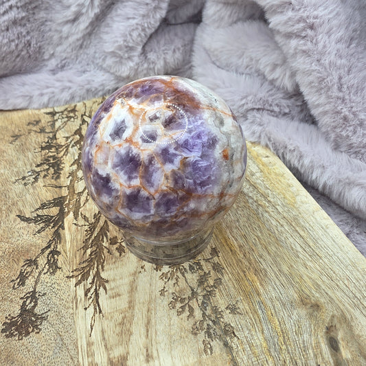 Ametisti/akaatti pallo